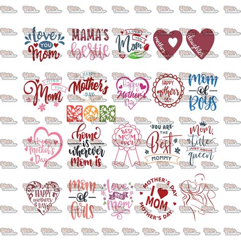 Mother's Day Bundle - 334+ SVG Cut File | Silhouette Cameo SVG Files