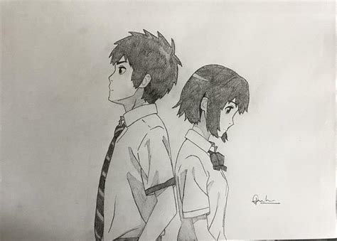 Kimi no na wa (Your name) : r/drawing