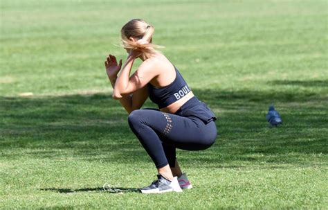 Arabella Chi - Workout candids in the park in London-16 | GotCeleb