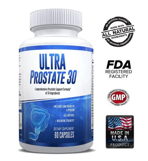 Ultra Prostate 30 – Comprehensive All Natural Prostate Support Formula for Men – Saw Palmetto ...