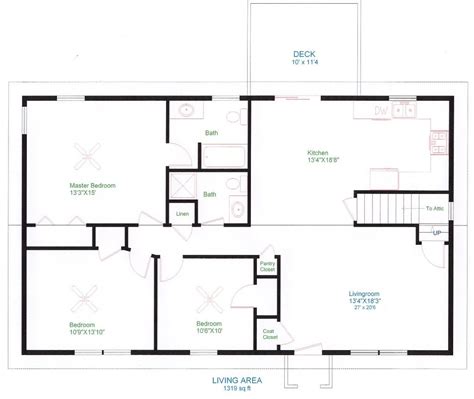 Simple Ranch Style House Plans With Open Floor Plan : The houses fuse ...