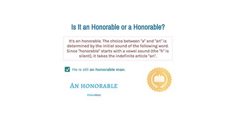 Is It an Honorable or a Honorable?