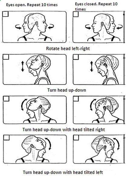 Vertigo Head Exercises - Bing images | Vertigo exercises, Vertigo treatment, Vertigo