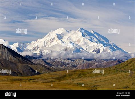 Mount Denali (formerly Mount McKinley), from Stony Hill Overlook, Denali National Park, Alaska ...