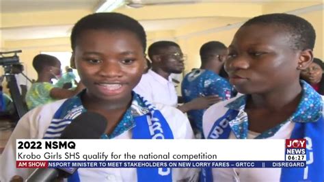 2022 NSMQ: Krobo Girls SHS qualify for the national competition - AM News on Joy News (10-5-22 ...