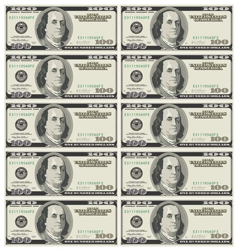 Fake Money Printable $1