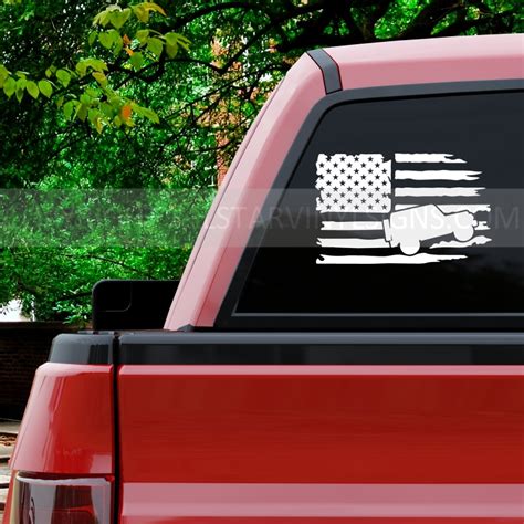 Jeep American Flag Decal Sticker - Car Window Stickers - Vinyl Decals ...