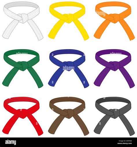 Belt karate yellow hi-res stock photography and images - Alamy