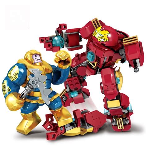 Hulkbuster vs Thanos Minifigures Lego Compatible Avengers Infinity War Set