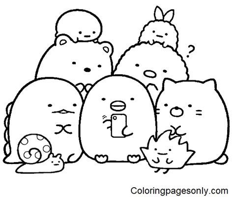 65 Sumikko Gurashi Coloring Pages - ColoringPagesOnly.com