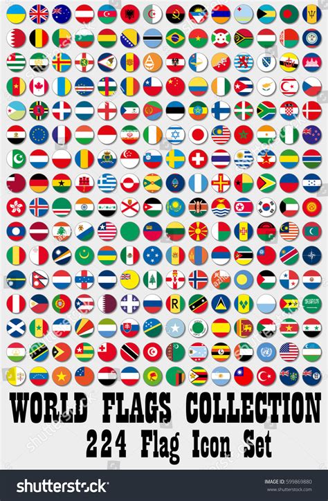 Flags Vector World Stock Vector (Royalty Free) 599869880 | Shutterstock