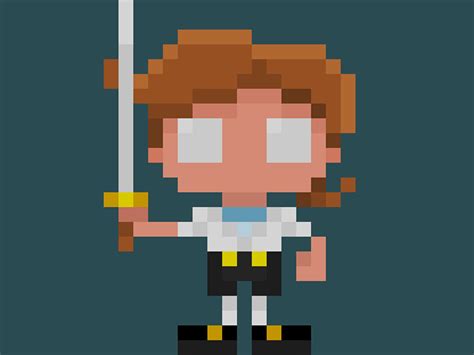 Famous Characters in Pixel Art • Guybrush Threepwood from "Monkey ...