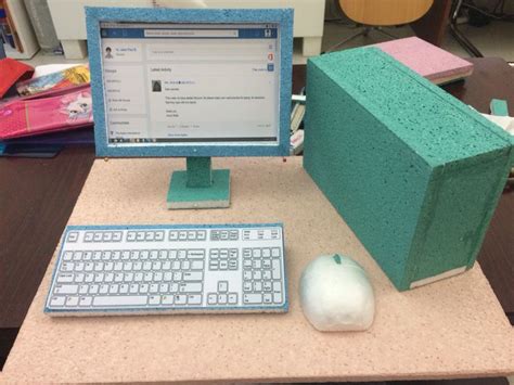 Computer Model made from styrofoam #ICT #PartsOfTheComputer #Grade2 ...