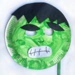 Paper Plate Hulk Mask - Crafts on Sea