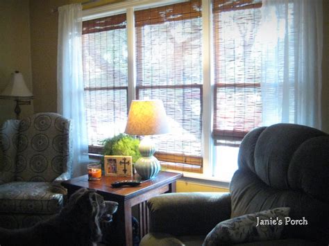 Janie's Porch: Loving Our New Woven Blinds......