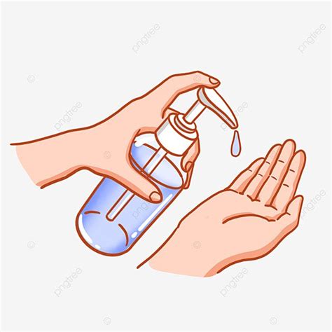 Disposable Hand Sanitizer, Hand Clipart, No Wash PNG Transparent Clipart Image and PSD File for ...