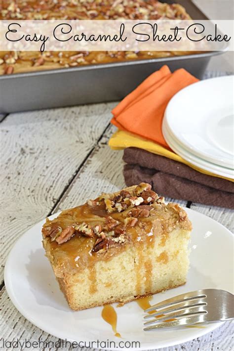 How to Make Easy Caramel Sheet Cake