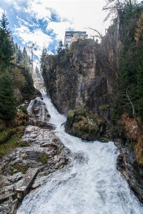 Waterfall in Bad Gastein stock image. Image of salzburg - 27653679