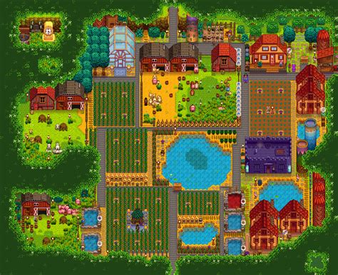 Beginner Stardew Valley Forest Farm Layout : Pin by Kristen Julius on Dungeons, Magic, and Games ...