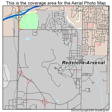 Aerial Photography Map of Redstone Arsenal, AL Alabama