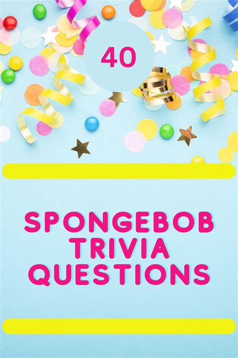 40 SpongeBob Trivia Questions - Triviait