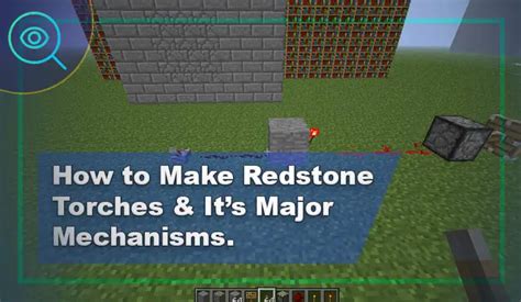 How to Make Redstone Torches & 2 Stunning Mechanisms - OutdoorTag