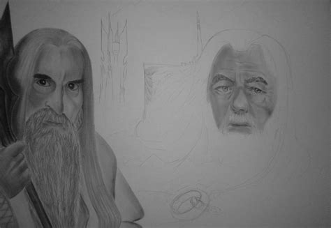 Saruman vs. Gandalf WIP 2 by DiscoveringArtWorld on DeviantArt