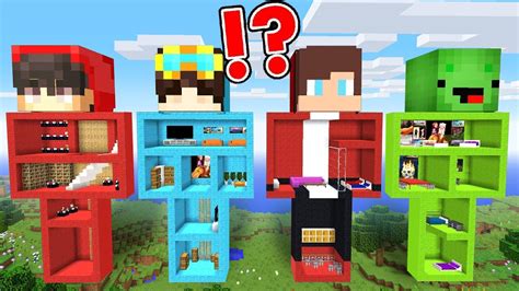 How To Build An GIANT STATUE Bases Nico & Cash and JJ & Mikey In Minecraft - Maizen | statue ...