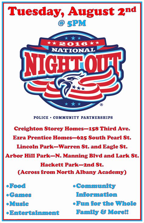 Free Templates For National Night Out Flyers And Images - Printable Templates