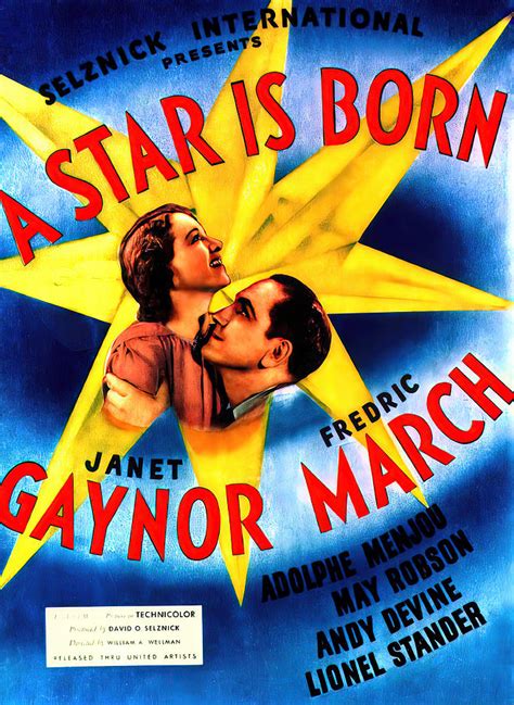 A Star Is Born Painting by Vintage Movie Poster - Pixels