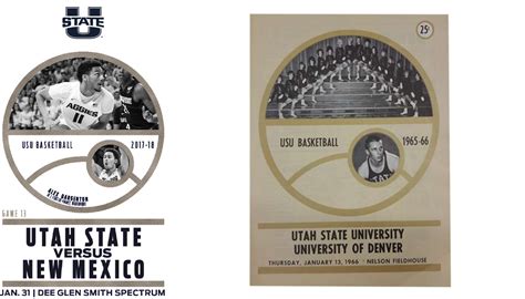 2018 Utah State Basketball Tickets on Behance