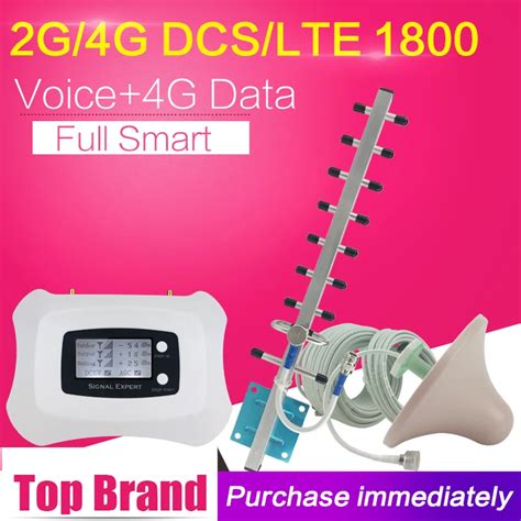 70dB 2G 4G DCS LTE 1800mhz Repeater 4G LTE 1800 Cell Phone Signal Booster 4G Mobile Amplifier ...