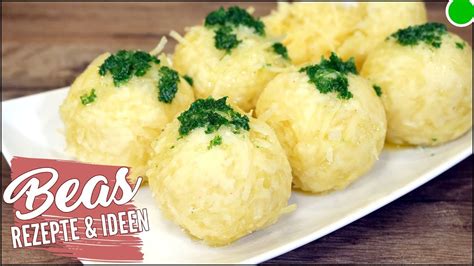 Kartoffelklöße Rezept | Knödel halb und halb selber machen - YouTube