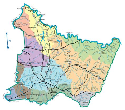 Major Watersheds in Westmoreland County Map - Westmoreland Conservation District