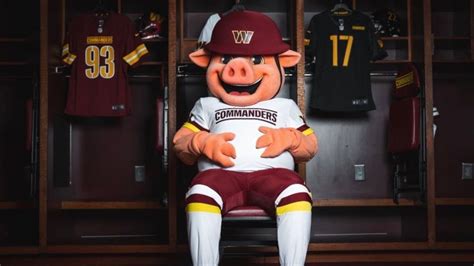 Washington Commanders unveil new hog mascot - ESPN