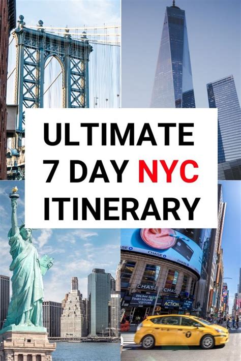 The Only 7 Day New York Itinerary for $100 - DIY Travel HQ Nyc Itinerary, Itinerary Planner, New ...