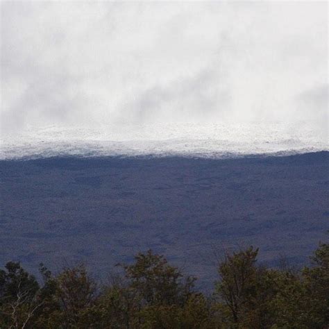 Stunning snow-blanketed Hawaii