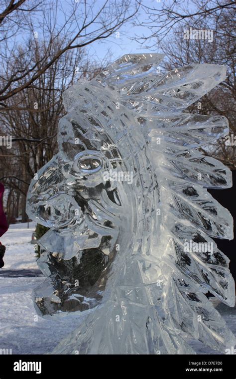 Snow festival in Montreal ,Canada ,Quebec Stock Photo - Alamy