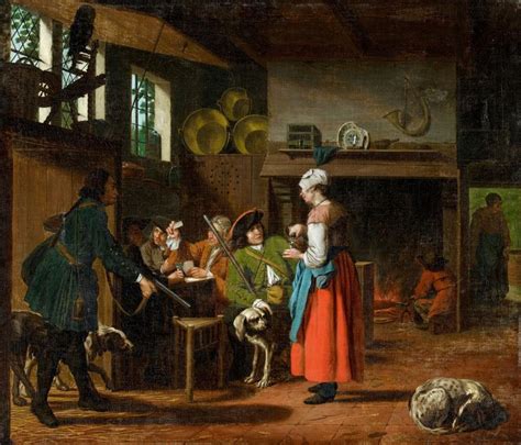 Tavern Scene with Two Huntsmen, 1750 - Jan Josef Horemans the Elder - Lot 1120 - Result: €9300 ...