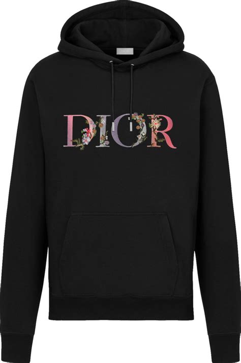 Dior Black 'Dior Flowers' Hoodie | INC STYLE