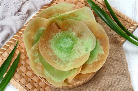 Premium Photo | Kue ape or traditional pancake from betawi, jakarta. indonesian traditional ...