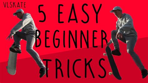 5 Easy Beginner Skateboard Tricks - YouTube