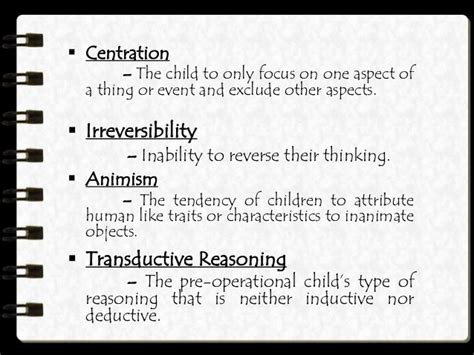 Piaget’s stages of cognitive development