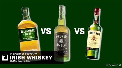 Irish Whiskey Blind Taste Test: Proper No. 12 vs. Jameson vs. Tullamore Dew