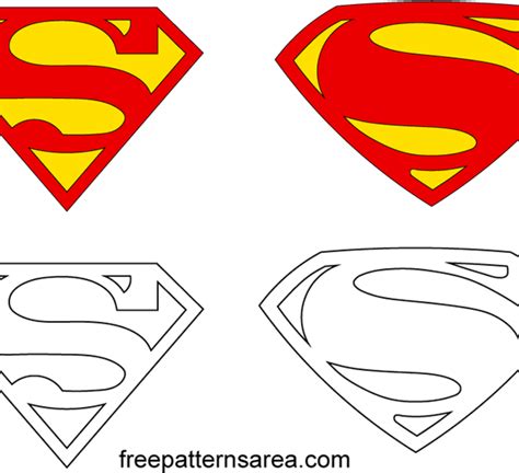 Superman Logo Outline Vector at Vectorified.com | Collection of ...