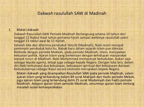 Dakwah Nabi Di Mekah Dan Madinah Dakwah Rasulullah Nabi Perjuangan Hijrah Meneladani Mekah ...