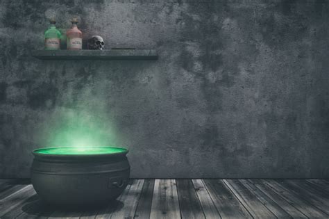 Halloween Witch Cauldron Background Stock Photo - Download Image Now - Backgrounds, Halloween ...