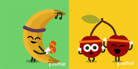 Go bananas for the 2016 Doodle Fruit Games