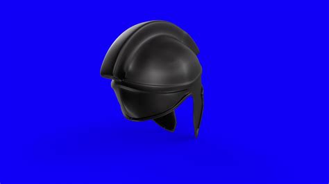 Spartan helmet isolated on blue background 20385605 Stock Video at Vecteezy