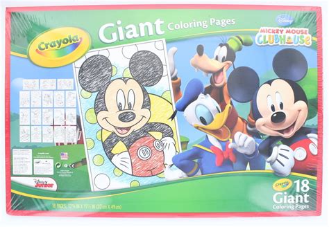 Crayola Giant Coloring Pages Mickey Mouse Clubhouse